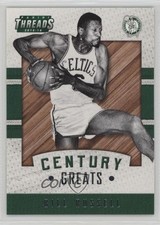 2015-16 Panini Threads Century Greats Bill Russell #2 HOF 7rf