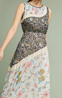 Wmn s Easter Dress Anthro Spring Dress Sz M GUC Foxiedox Brand Lace Floral Dress