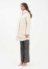 BOMBOOGIE Blousons Femme Blanc Duvet Longue Doudoune Bio-Materica Automne Inve