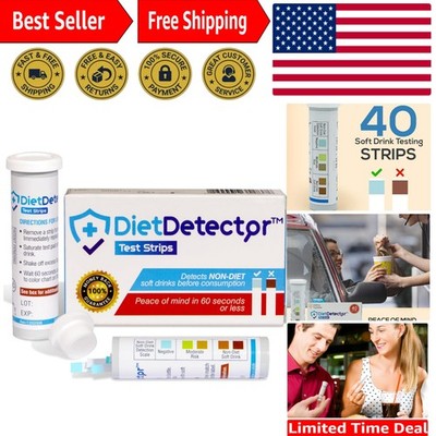 Easy-to-Use DietDetector Strips for Instant Soft Drink Verification   40 Count
