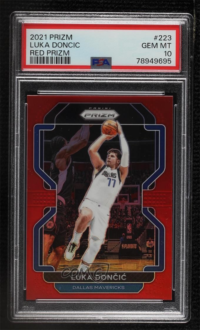 2021-22 Panini Prizm Red Prizm 13/299 Luka Doncic #223 PSA 10 GEM MT z6j