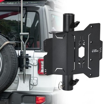 JOYTUTUS Flag Pole Holder Compatible with Wrangler JL, Tailgate Black 
