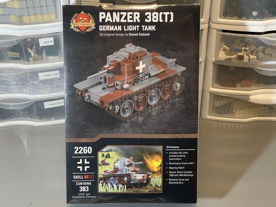 Brickmania Panzer Ausf E/F 38(T) - Char Allemand WW2 - Neuf Scellé
