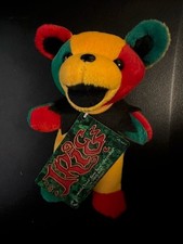 Liquid Blue Grateful Dead Beanie Dancing Bear Irie Tags excellent