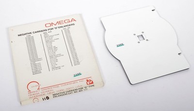 Omega D2 D5 LPL Saunders 4500 110 film 13X17mm negative carrier #2409 423-300
