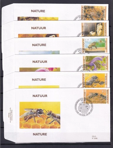 [LG79355] Belgium N°2715/2720FDC Bees Buzin First Day Cover COB € 20,00 SUPERB