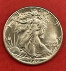 1940 P Walking Liberty Silver Half Dollar, Gem Uncirculated.  Better Date!