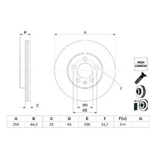 2x Bremsscheibe vorne für Seat Arona KJ7 Ibiza 5 KJ1 id57164