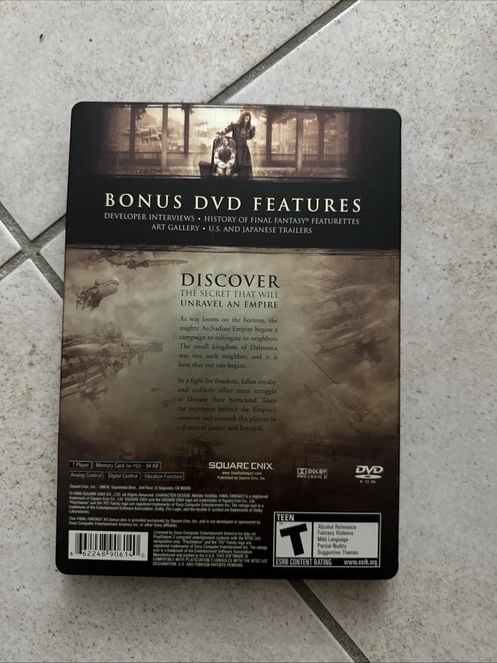 Final Fantasy XII: Collector's Edition Sony Playstation 2 - Retrogame - Ntsc Usa - Immagine 2 di 4