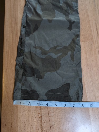 PrAna Pants Mens 31x33 Green Stretch Zion Camo Cargo Belted Roll Up Outdoor Hike - Picture 7 of 7