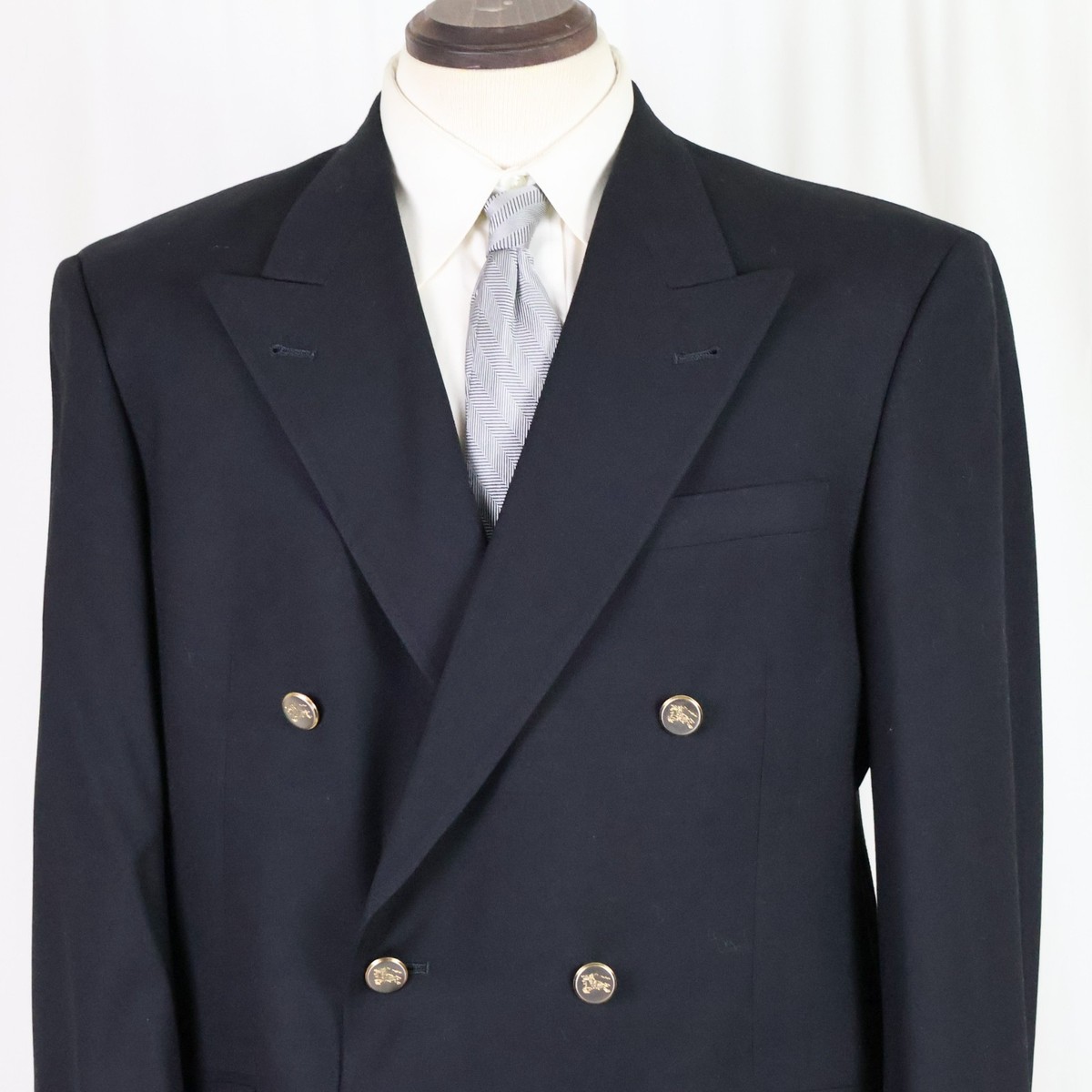 【Burberry′s】バーバリーズ　ジップアップ　ジャケット　40 ネイビー BURBERRY - 古着 バーバリー Burberry's BURBERRYS OF LONDON