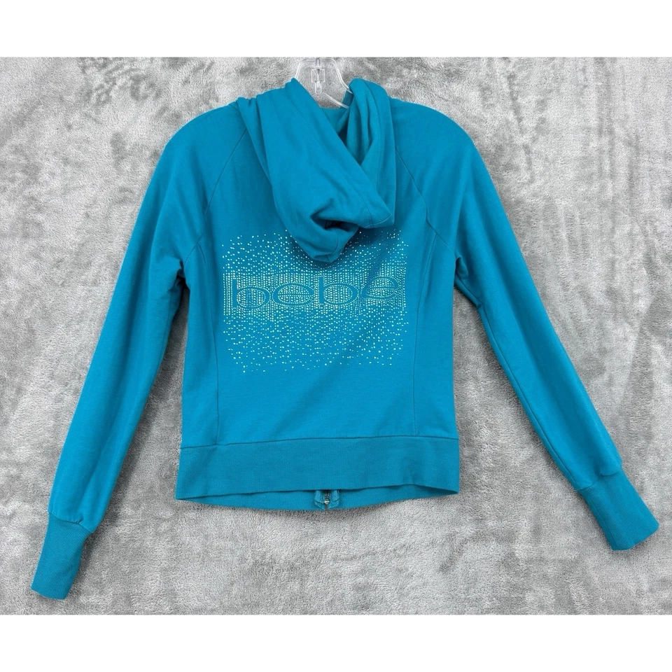 Conjunto Atlético Bebe Mujer Mediano Estrás Chaqueta Pantalones Logo Años 90 Y2K Deportivo Cremallera Foto 3 de 4