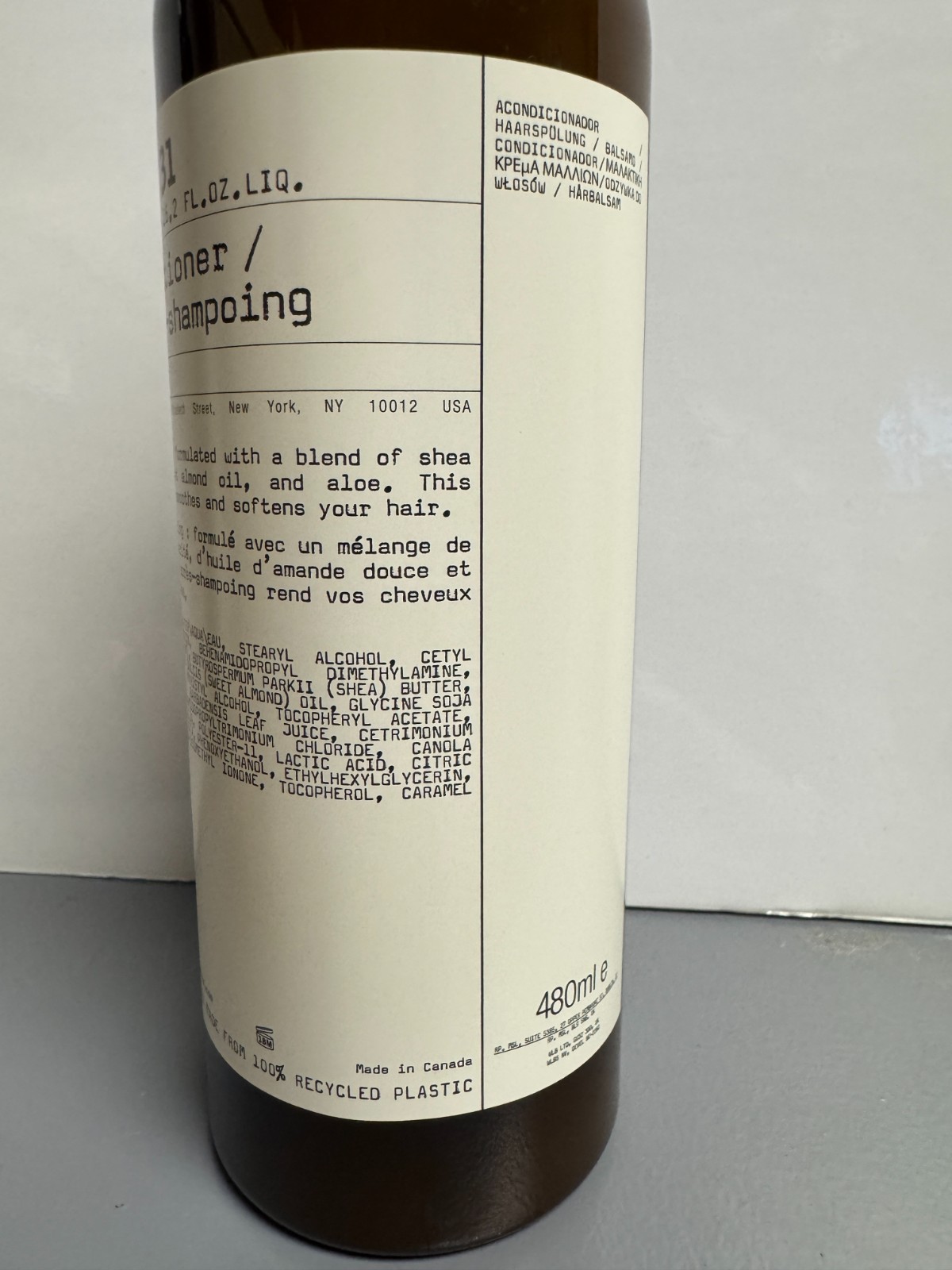 Le Labo Rose 31 Collection Shampoo Conditioner Body Wash Lotion 480mL