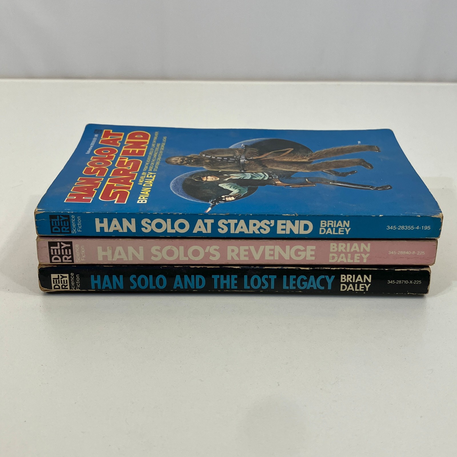 Han Solo Adventures 1-3 Brian Daley 1st Edition Paperbacks Del Rey VTG Lot