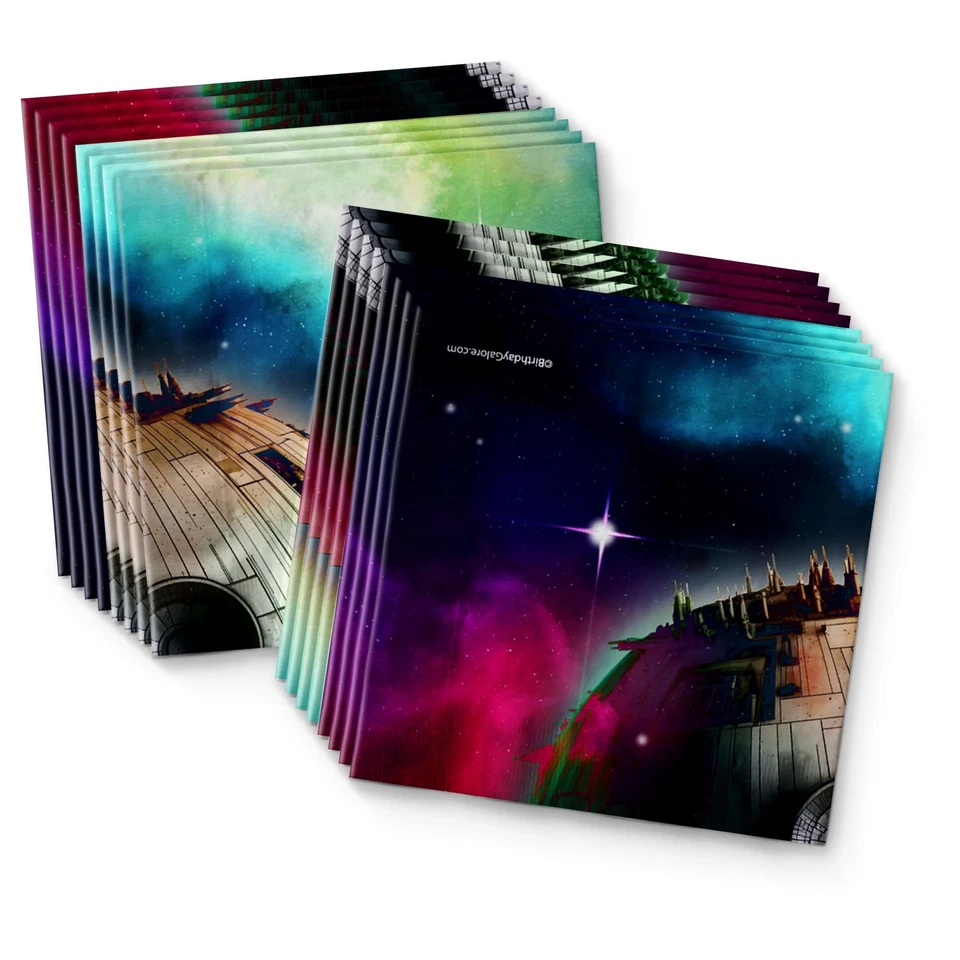 Juego de vajilla de fiesta de cumpleaños May the Fourth Star Space Wars para 16 invitados Foto 4 de 4