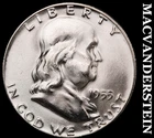 1955 Silver Franklin Half Dollar - FBL - Choice Gem Brilliant Unc  #i156