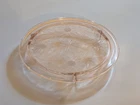 Vintage Jeanette Glass Pink Depression Glass Footed Cake Plate
