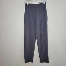 Lulus grey straight leg trousers lightweight office minimalist neutral business