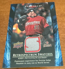 2008 Upper Deck Spectrum Retrospectrum Swatches #AP1 Andy Pettitte MLB Baseball