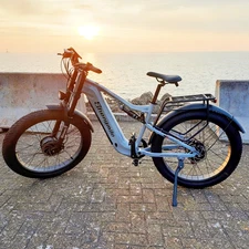 Shengmilo S600 26" Electric Bike Mountain Fat Bike 17.5AH 48V Hydraulic Brakes