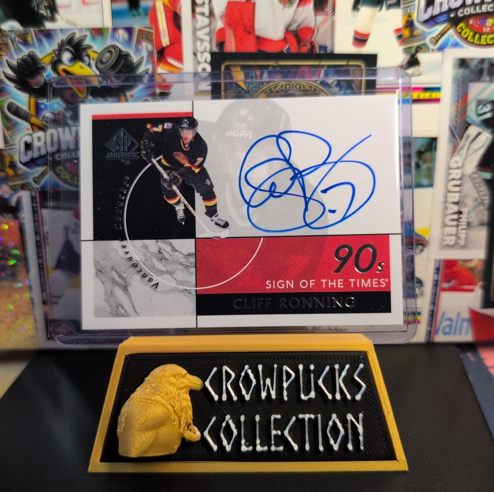 2021-22 SP Authentic - Sign of the Times 1990s Cliff Ronning #ST90-CR (AU)