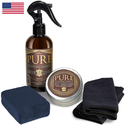 Shop Square Pure Beeswax Leather Care Kit Natural Cleaner Conditioner Detailer