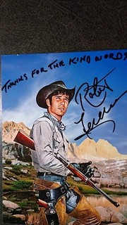 ROBERT FULLER Authentic Hand Signed Autograph 4X5 PHOTO FAMOUS WESTERN ACTOR