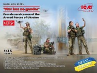 "Icm 35755 1/35 \" War Has No Gender“ . Female Servicemen Of The Armed Forces Ukr"