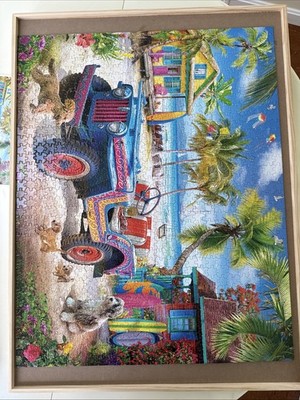 Beach Escape White Mountain Jigsaw Puzzle 1000 Pieces Complete With Poster 24x30