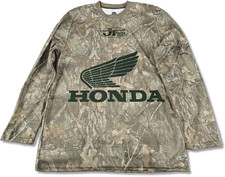 Honda Shirt Camo Long Sleeve JT Racing Men's Large - Wing Logo Motocross Jersey