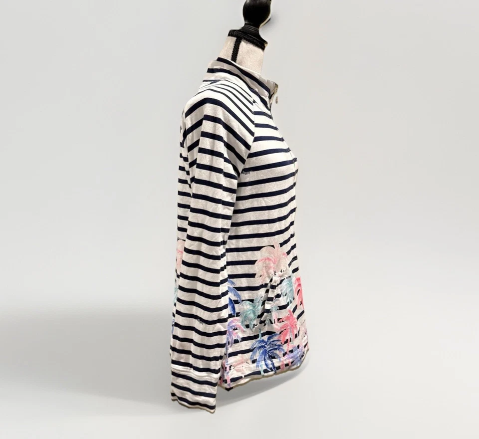 Camisa LILLY PULITZER Para Mujer Mediana DESIERTO PALMA INGENIERÍA PATRÓN POPOVER TOP Foto 2 de 4