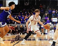 BRADEN FRAGER SIGNED 8x10 PHOTO NEBRASKA CORNHUSKERS BASKETBALL AUTOGRAPH COA