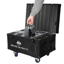 American DJ Mirage Q6 Pak 6x IP65 Battery LED Par Wash Lights Charge Case Remote