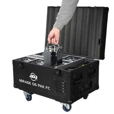 American DJ Mirage Q6 Pak 6x IP65 Battery LED Par Wash Lights+Charge Case+Remote
