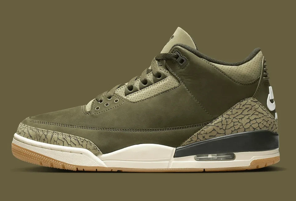 Nike Air Jordan 3 Retro Family Affair Verde Oliva DN3707-202 Zapatos para Hombre NUEVO Foto 4 de 4