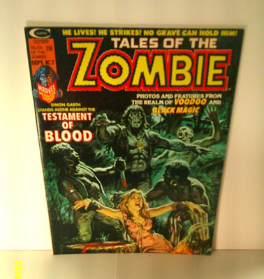 Marvel Tales of the Zombie #7 1974 Read Description Adult Horror