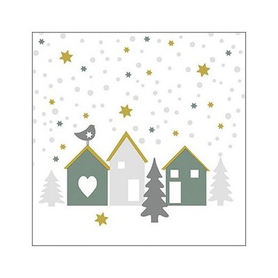Ambiente 33 cm 3-lagige Papierservietten 20 Stück - Magic House Salbei