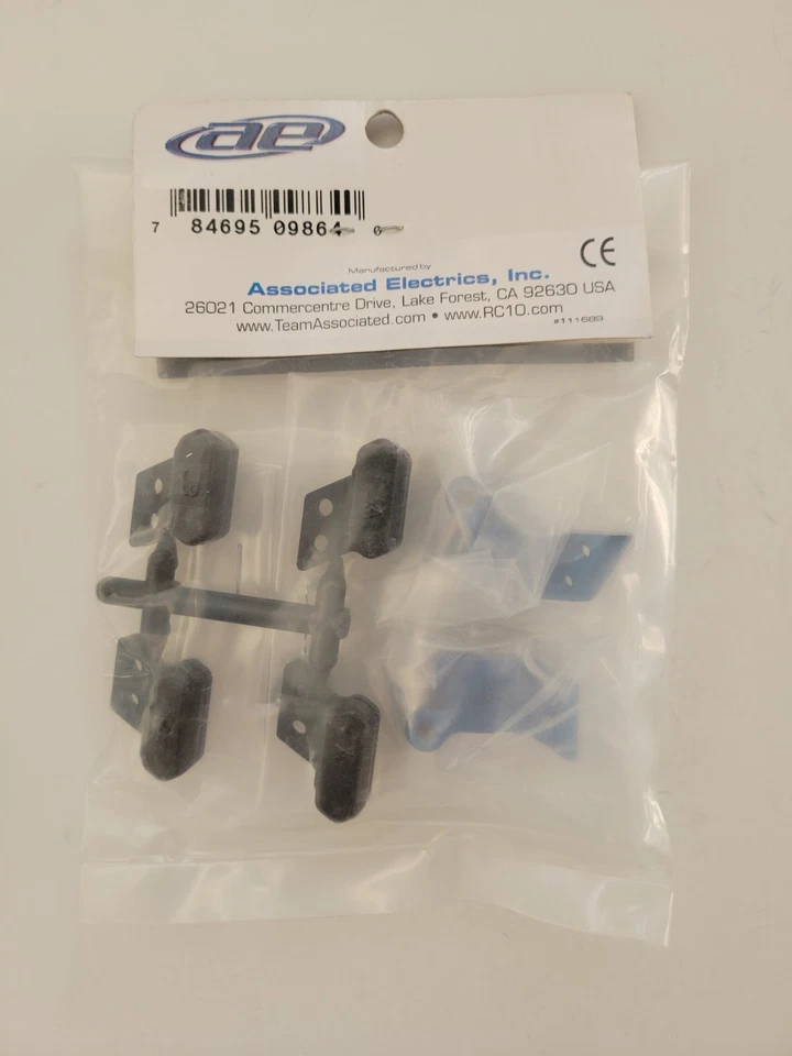 9864 Team Associated B44 Ft Aluminum Hubs 0 degree Fits RC10B4/.1 RC10T4/.1 SC10 - Image 4 of 4