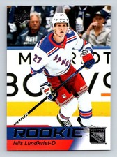 #16 Nils Lundkvist 2021-22 Upper Deck Star Rookie ) RC Rangers