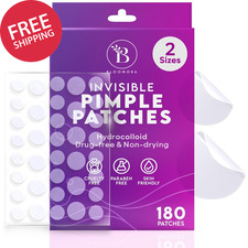 Invisible Pimple Patches for Face 180 Count , Zit Patches for Spot Cover, Hydro