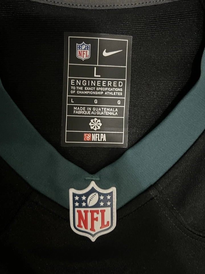 Auténtica camiseta deportiva negra Nike Vapor Fuse de Brian Dawkins talla grande Foto 4 de 4