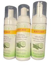 3-Burt's Bees Refreshing Foaming Face Cleanser  Natural Face Wash w/ Cucumber
