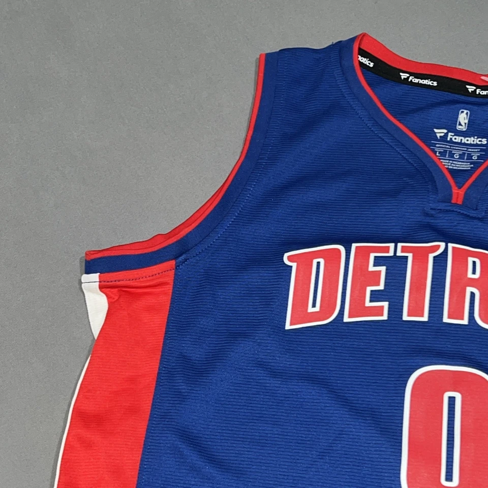 Новая футболка с ценниками Fanatics Fast Break Detroit Piston молодежная L синяя 0 Andre Drummond-4896 - Изображение 2 из 4