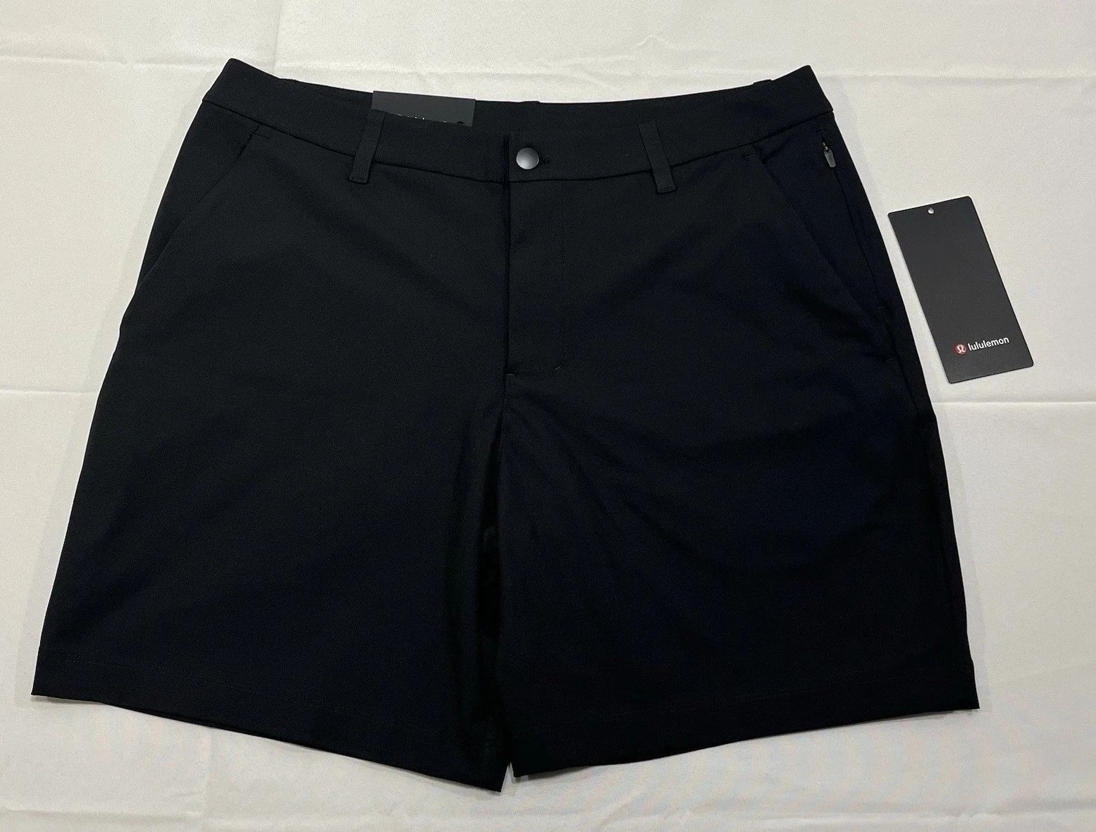 Lululemon ABC Classic-Fit Short 7" Warpstreme Black Mens Size 34 NWT Performance