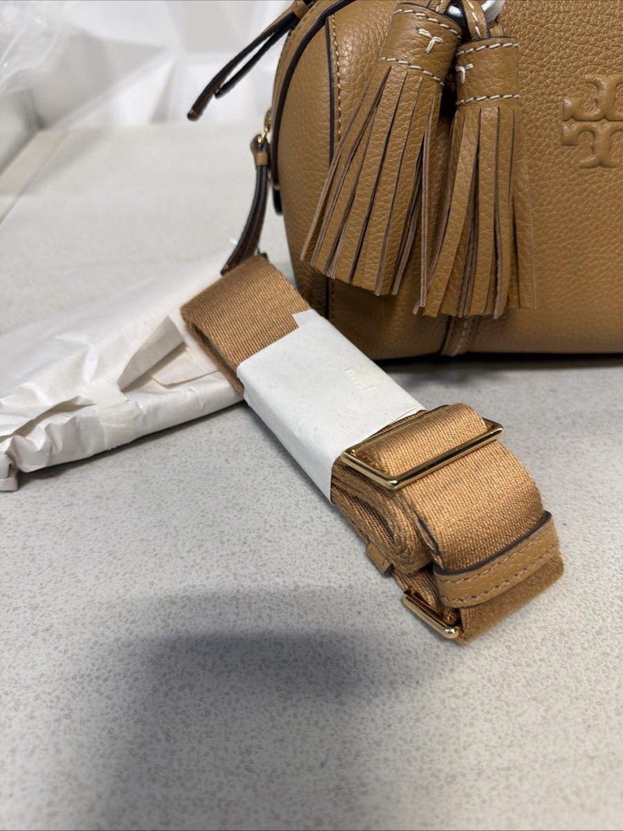 Tory Burch 146449 Thea Mini Satchel Leather Crossbody in Tiramisu