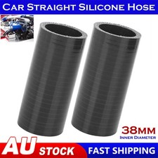 38mm ID Car Black Straight Silicone Hose Coupler Intercooler Pipe Tube