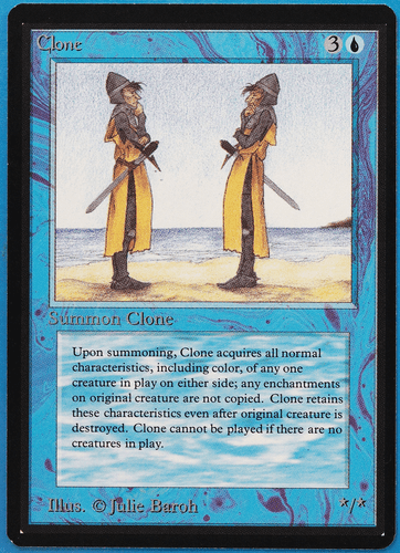 Clone Beta MINT Blue Uncommon MAGIC THE GATHERING MTG CARD (ID# 502577) ABUGames - Picture 1 of 2
