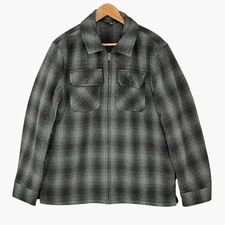 Stoic Plaid Flannel Sherpa Lined Utility Jacket Men M Classic Outdoor Minimalist
