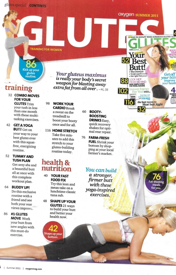 Glutes Magazine Best Butt Instant Energy Workouts Fresh Meal Ideas 2011 Foto 2 de 4