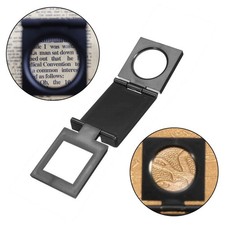 10X 28mm Folding Magnifier Magnifying Glass Jewelry Repair Loupe With Scales